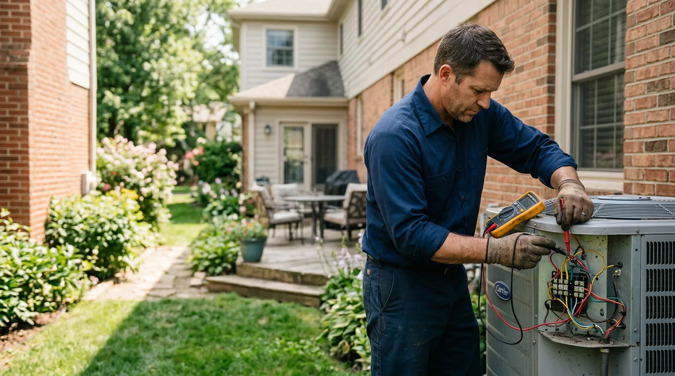 HVAC technician working near Marlow, NH